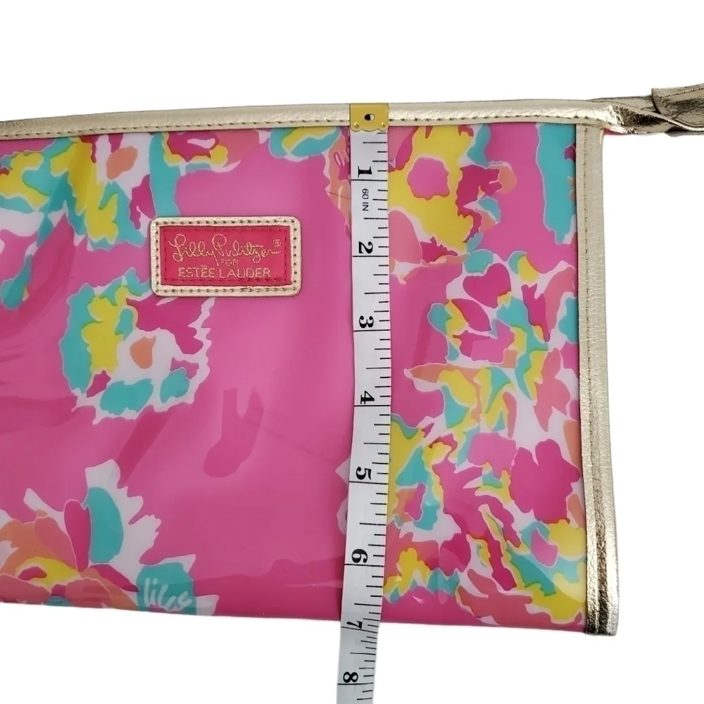 Lily‎ Pulitzer × Estee Laudeer Floral Pink Travel Makeup Kit Bag